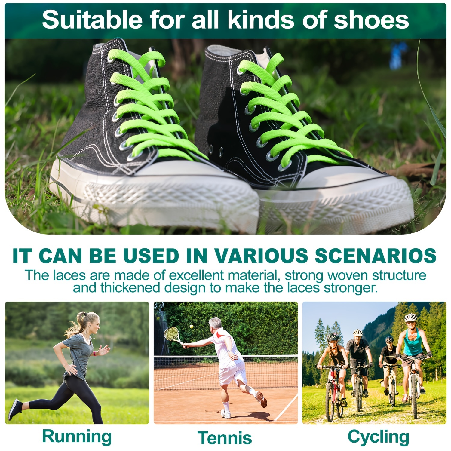 2pairs 0.79 Cm Wide Flat Shoe Laces For Sneakers, Shoelaces For Sneakers, Athletic Running Shoes Boot Strings