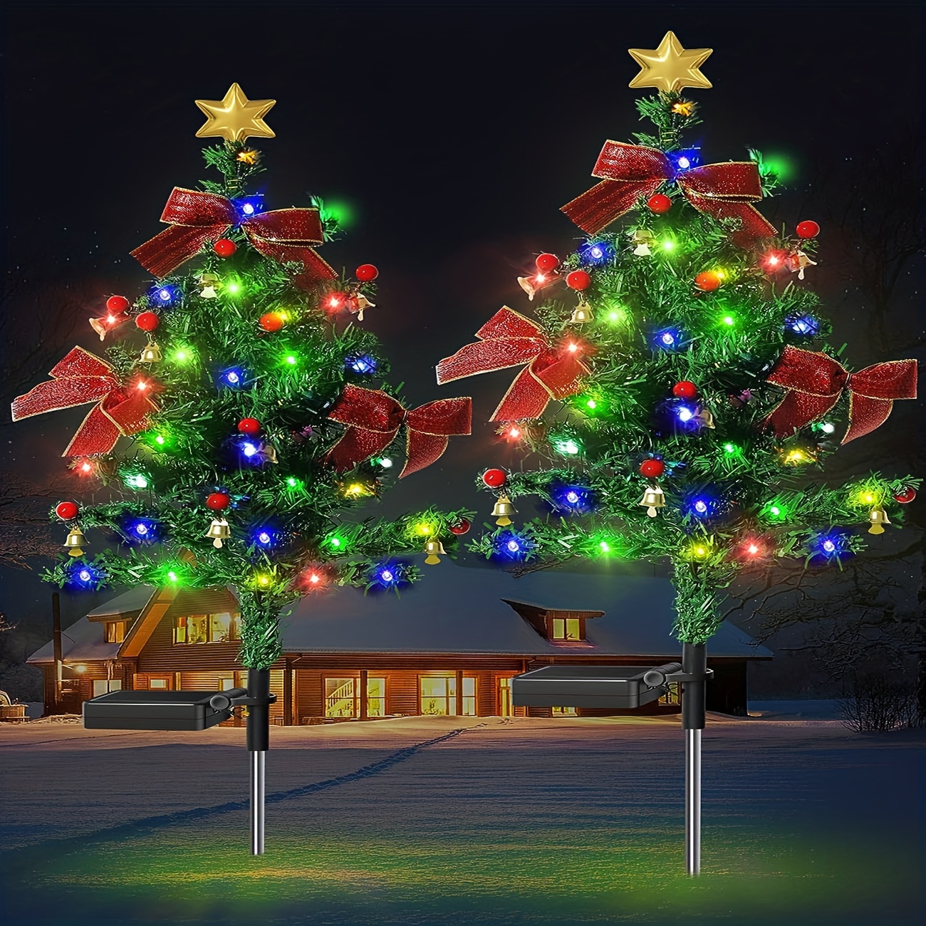 Solar Energy Umbrella Lights, Christmas Tree Lights Decoration, 104led,  Remote Control At Regular Time 8 Modes Indoor Outdoor Decor For Xmas Tree  Bedroom Yard - Temu