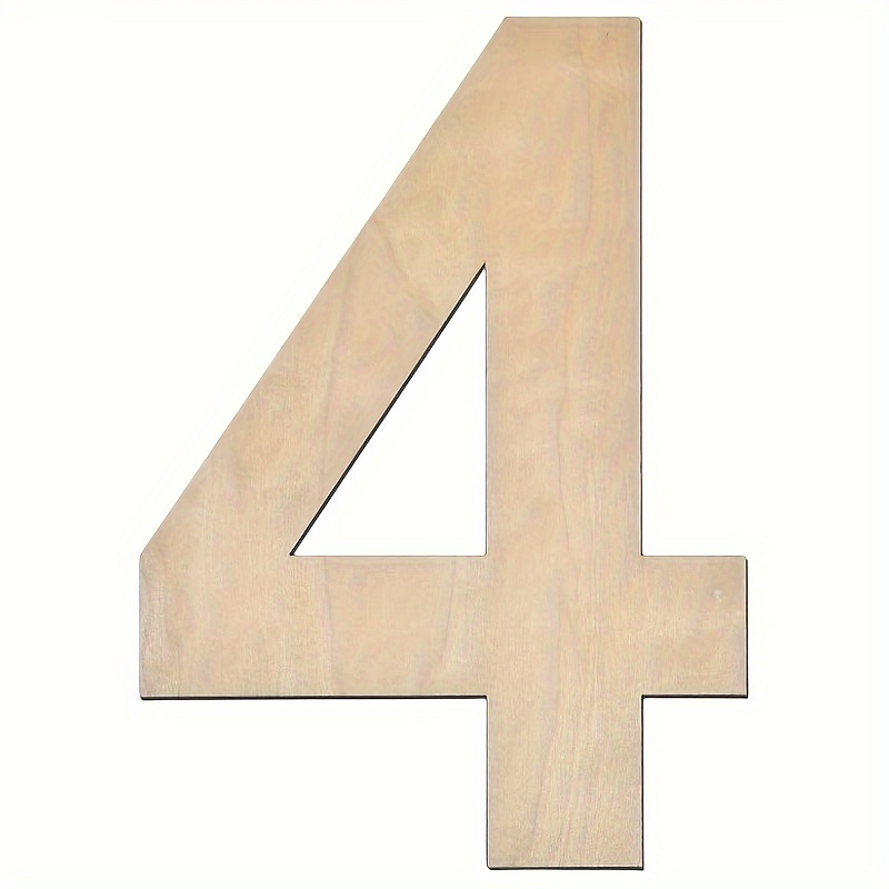 Large Blank Wooden Numbers 0 9 20 Dots Wood Chip Sign Board - Temu
