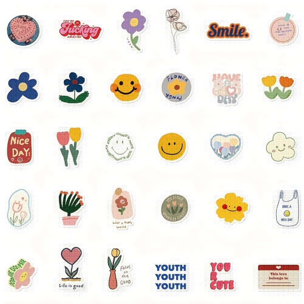 The Indie Flower Stickers is an indie and perfect sticker