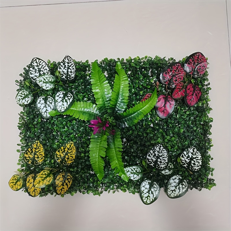 

1pc Simulated Plant Wall Decoration Artificial Leaf Garden Fence Screening Privacy Hedging Wall, Garden Courtyard Fence Decoration 40cm*60cm