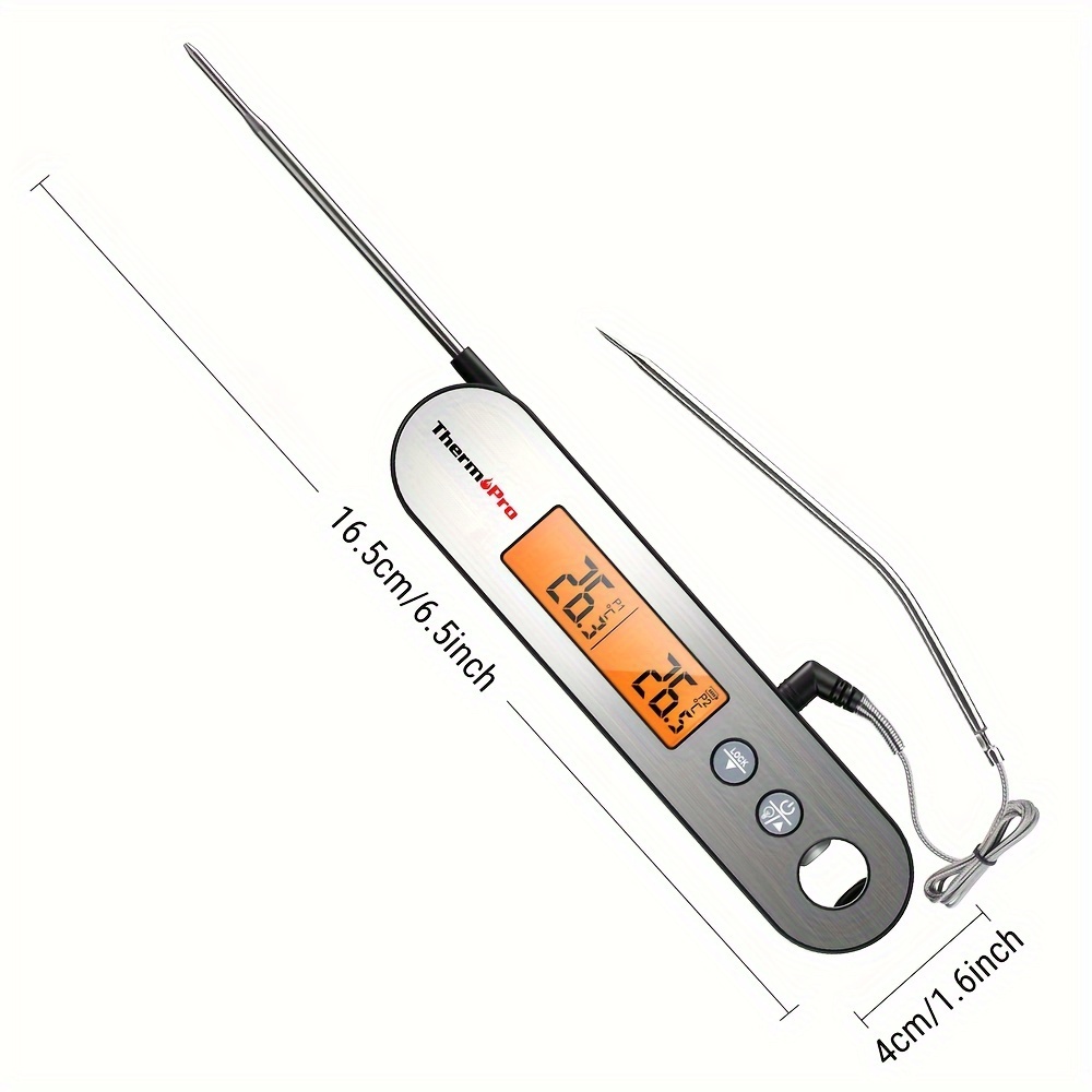 Meat Thermometers, Double Probe Meat Thermometer With Alarm, Rechargeable  Instant Read Food Thermometer With Rotating Lcd Screen, Waterproof Cooking  Thermometer For Grilling, Smoking, Grilling, Oven, Bbq Air Fryer, Kitchen  Accessaries - Temu