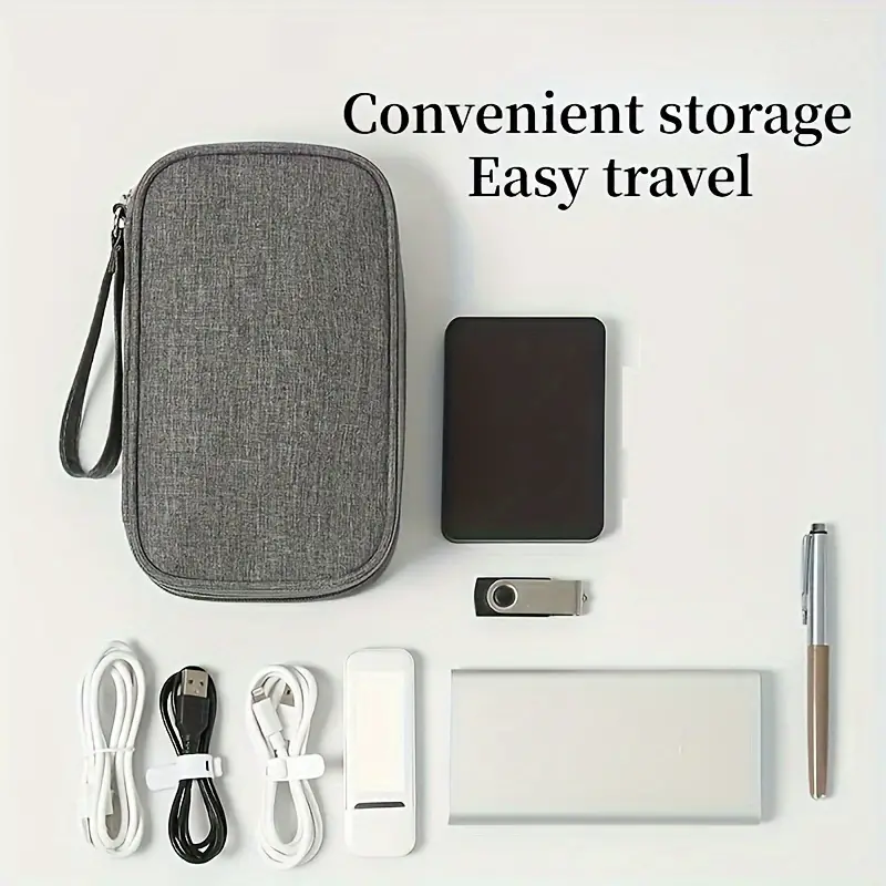 Cable Storage Bag Cable Cord Organizer Travel Bag Small - Temu