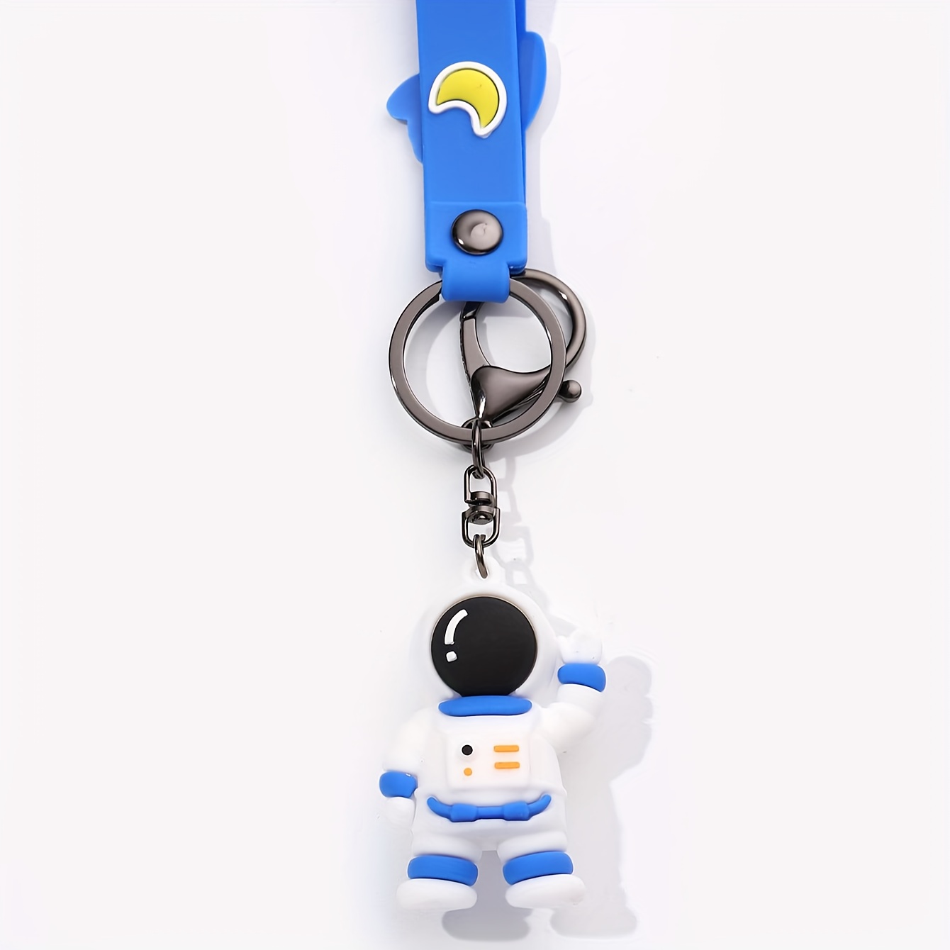 Astronaut Silicon Keychain With Bagcharm And Strap (Select From Drop D –  ThePeppyStore