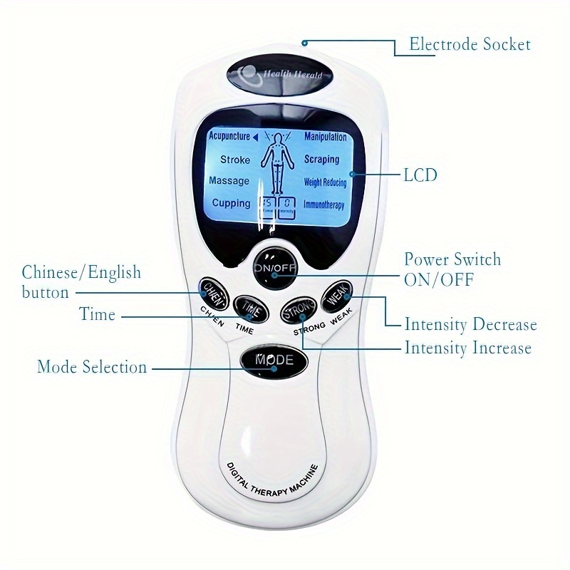 Shock Therapy Tens Digital Therapy Machine Full Body Massager Pain