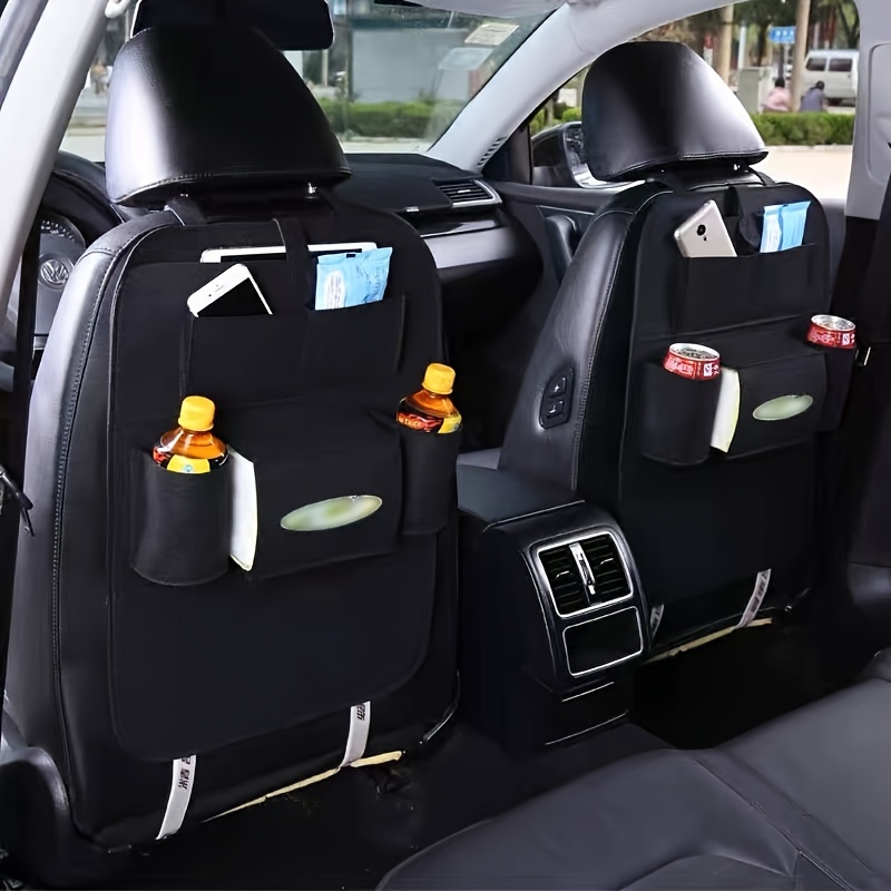 Black Car Seat Back Storage Bag,convenient Hanging Storage Bag, Multifunctional  Organizer For Car Interior Supplies, Car Accessories, Space Saving - Temu  United Kingdom