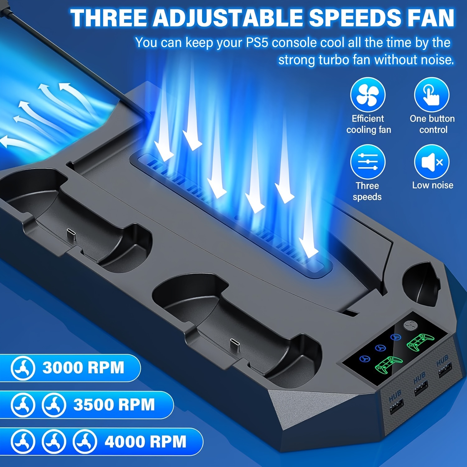 Ventilador refrigeración para consolas PS5