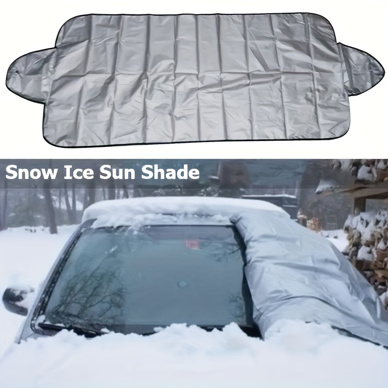 Pare-brise Couverture de neige pour voiture Pare-brise d'hiver Couverture  de glace de glace Protecteur de fenêtre pour camions de voiture VUS Arrêtez  de gratter