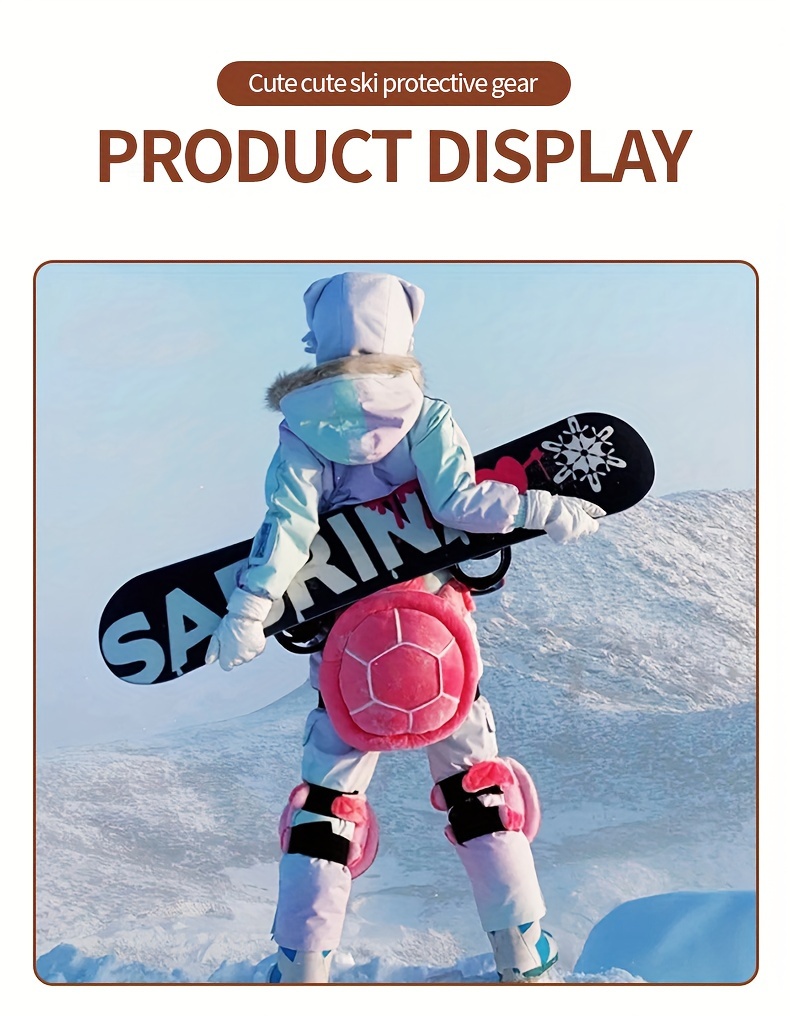 Cute Snowboard Butt Pads Animal Knee Pads For Snowboarding Protective Gear  Kids Ski Gadgets - RegisBox