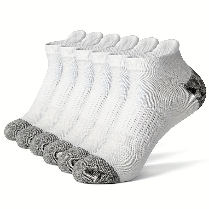 Men's combed cotton socks - white