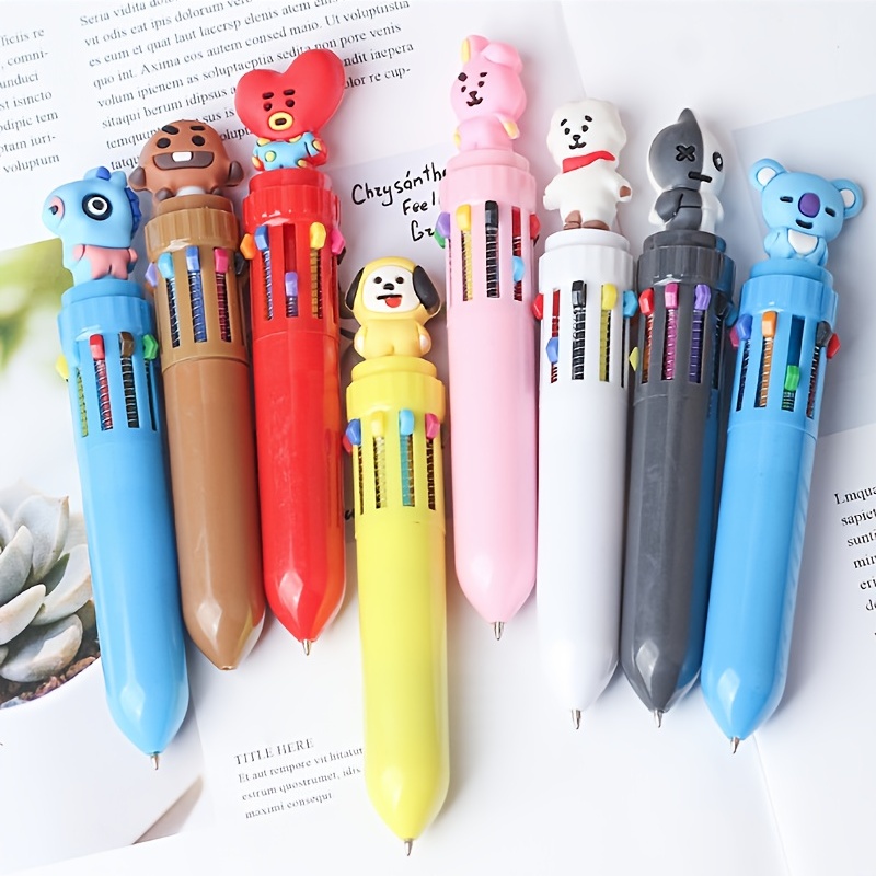 Multicolor Ballpoint Pen 3 in 1 Colored Pens Fine Point - Temu