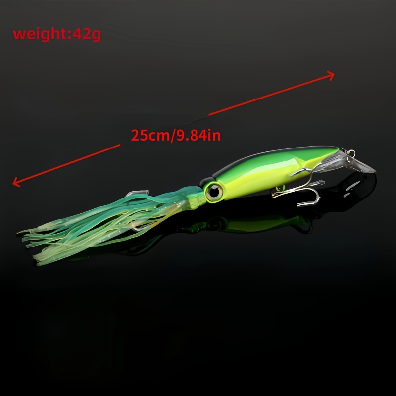 4pcs/pack Bionic Squid Lure, Squid Skirt Lure, Saltwater Trolling Lures,  Fishing Tackle