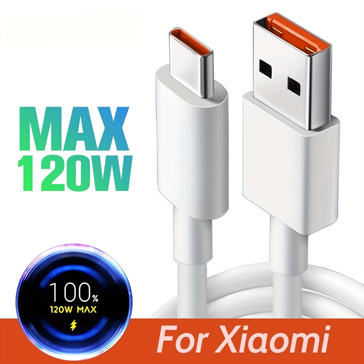 

120w For Xiaomi Mi9 6 5 5s 5c 5x 5s Usb Type C Cable Fast Charging Usb-c Charger Data Cord 6a Quick Charge Wire For Oppo Vooc