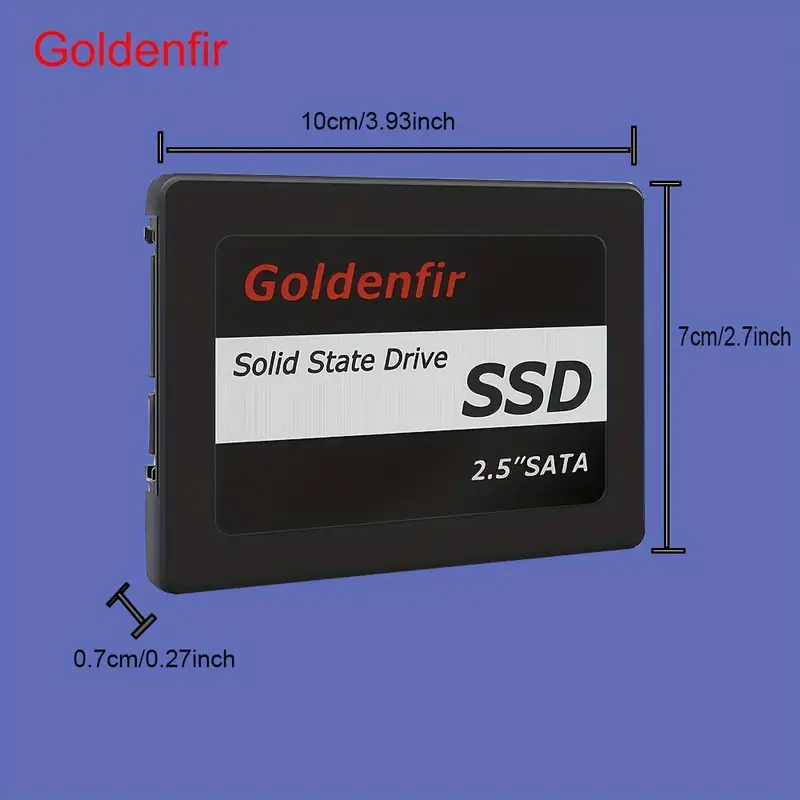 Goldenfir 6.35 Cm Sata3 Ssd Goldenfir Trois Ans De Garantie 128 Go