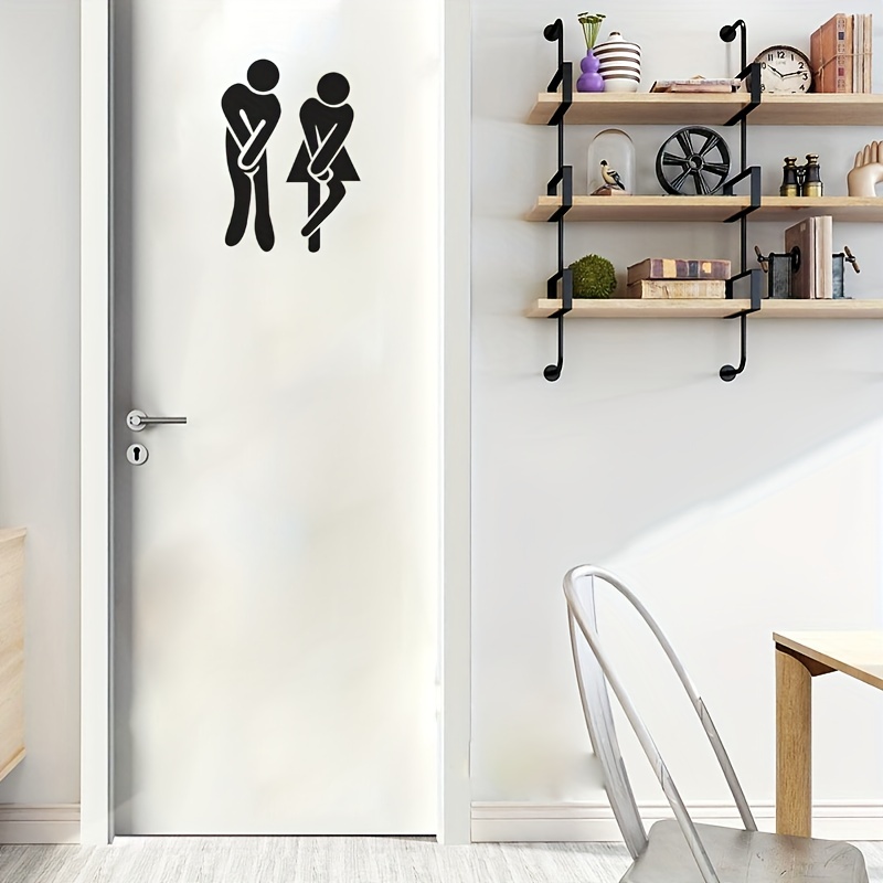 1pc Segno Del Bagno Adesivo Per Porta, Adesivi Murali Autoadesivi, Adesivi  Murali Per L'identificazione Del Bagno, Adesivi Rimovibili Per La  Decorazione Della Casa, Decalcomanie Per La Decorazione Murale - Temu Italy