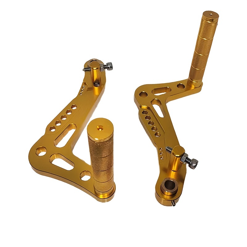 2Pc Aluminum Adjustable Racing Go Kart Pedals Brake & Accelerator