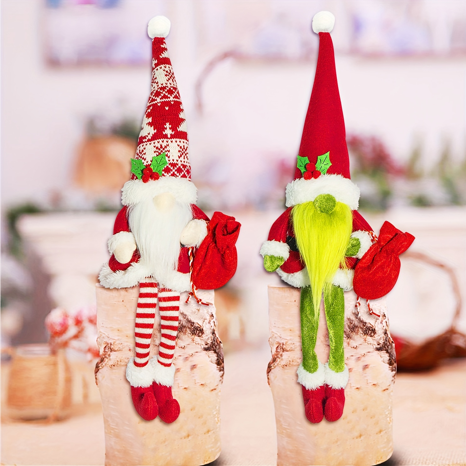 Halloween Plush Gnome, Handmade Swedish Tomte Elf Scandinavian Nisse Plush Gnomes Ornaments for Halloween Farmhouse Home Kitchen Decor, Kids Unisex