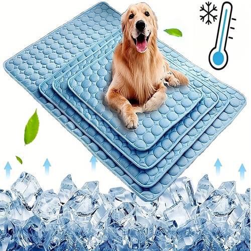 cooling mat for dogs and cats breathable washable pet bed with polyester fiber filling ideal for summer car seat and small house covers dog cooling mat