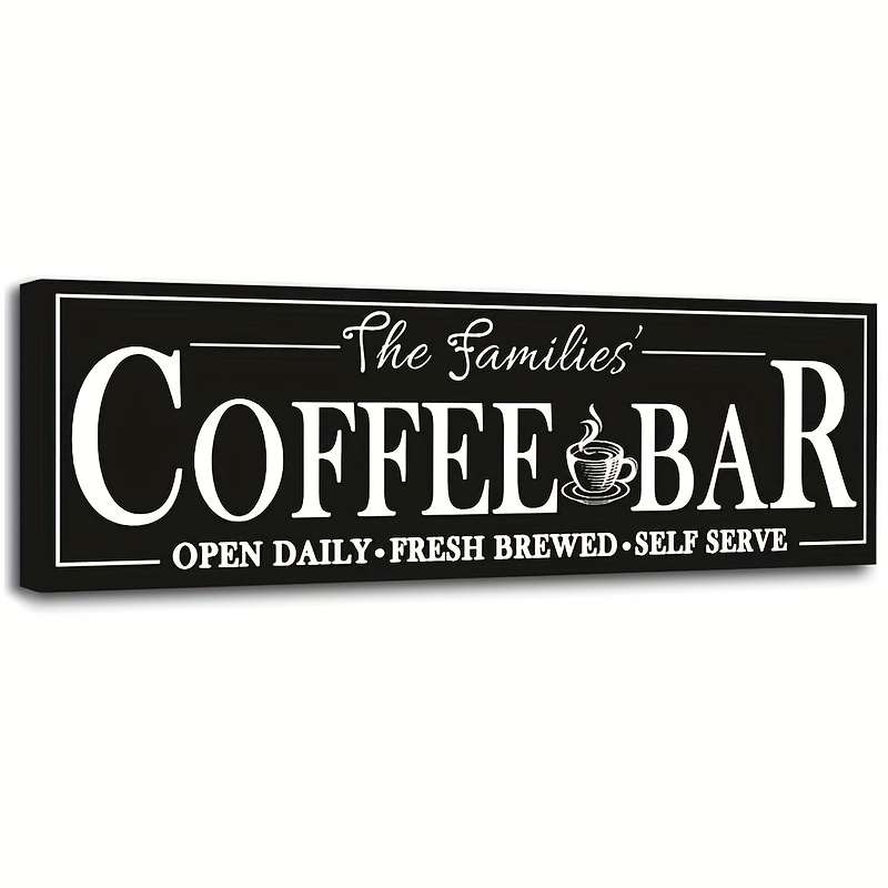 Personalised Coffee Bar Sign Coffee Station Accessories Coffee Sign Coffee  Lovers Gifts Coffee Lovers Gift Ideas Wedding Gift Cafe Decor 