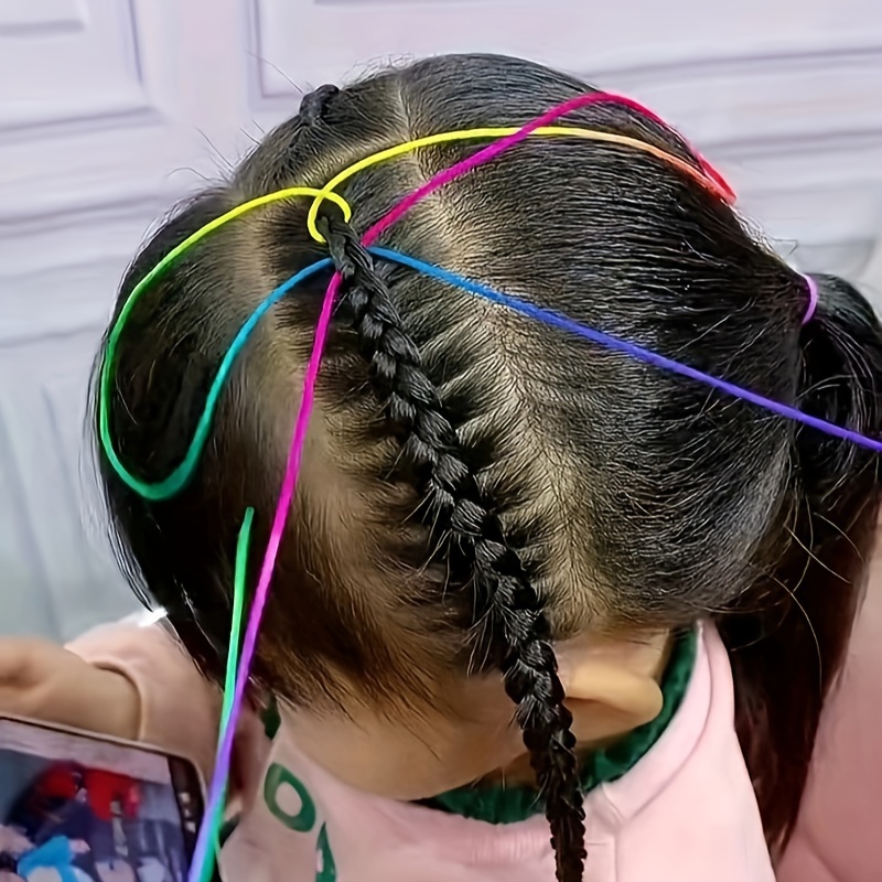 5pcs/Pack Black Quick Beader for Loading Beads on Braids Tool with 100pcs  Rubber Bands for Kids Girls Hairstyle Ponytail Make - AliExpress