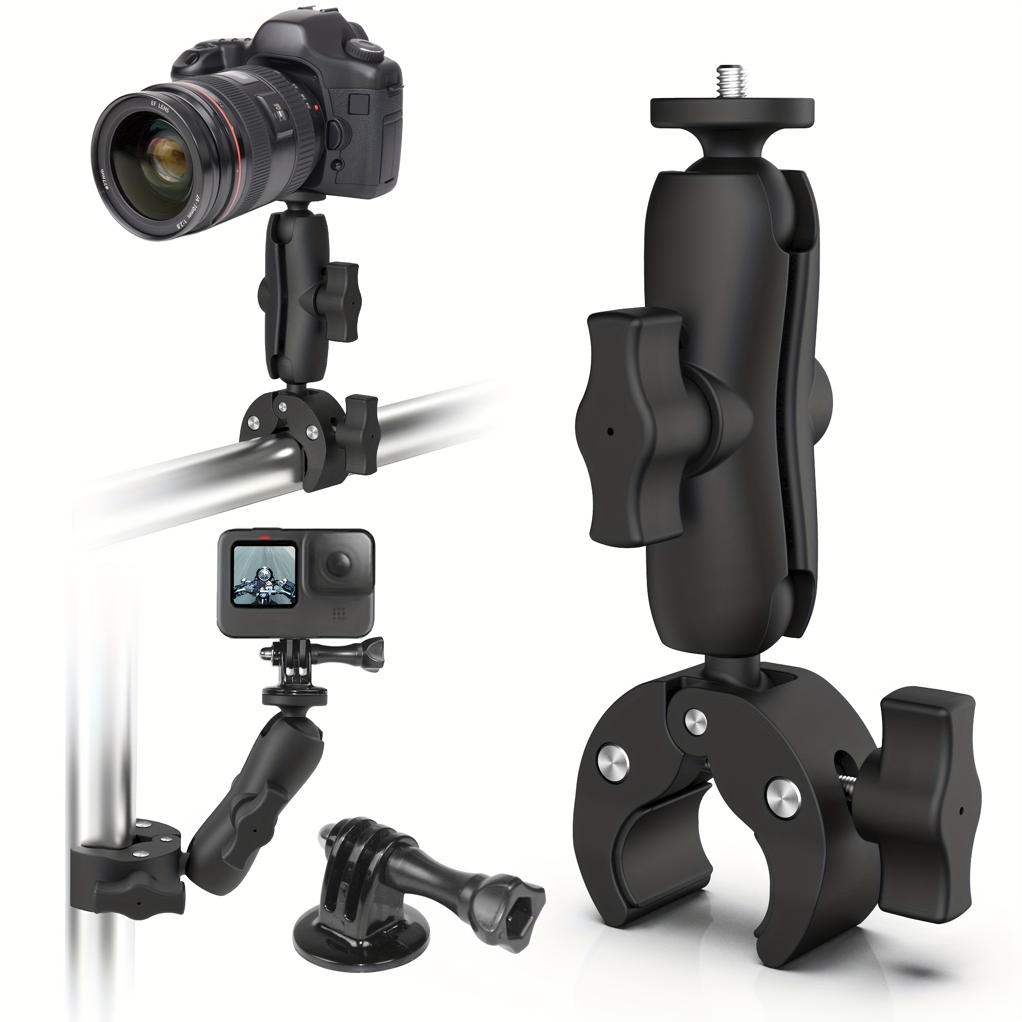 Soporte Tipo Ram Para Camara De Accion Gopro Moto Bicicleta