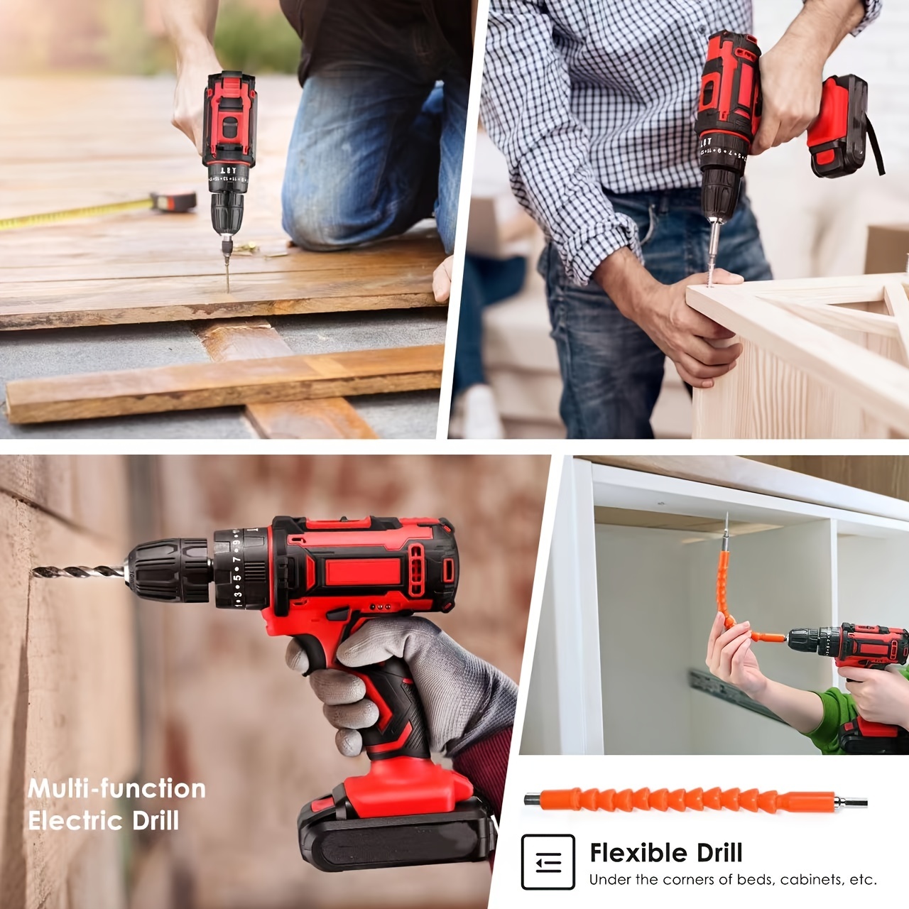 Electric Goddess Electric Drill Cordless Screwdriver Lithium