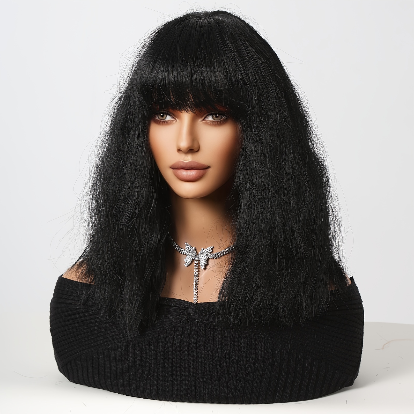 Stylish Bangs Black Hair