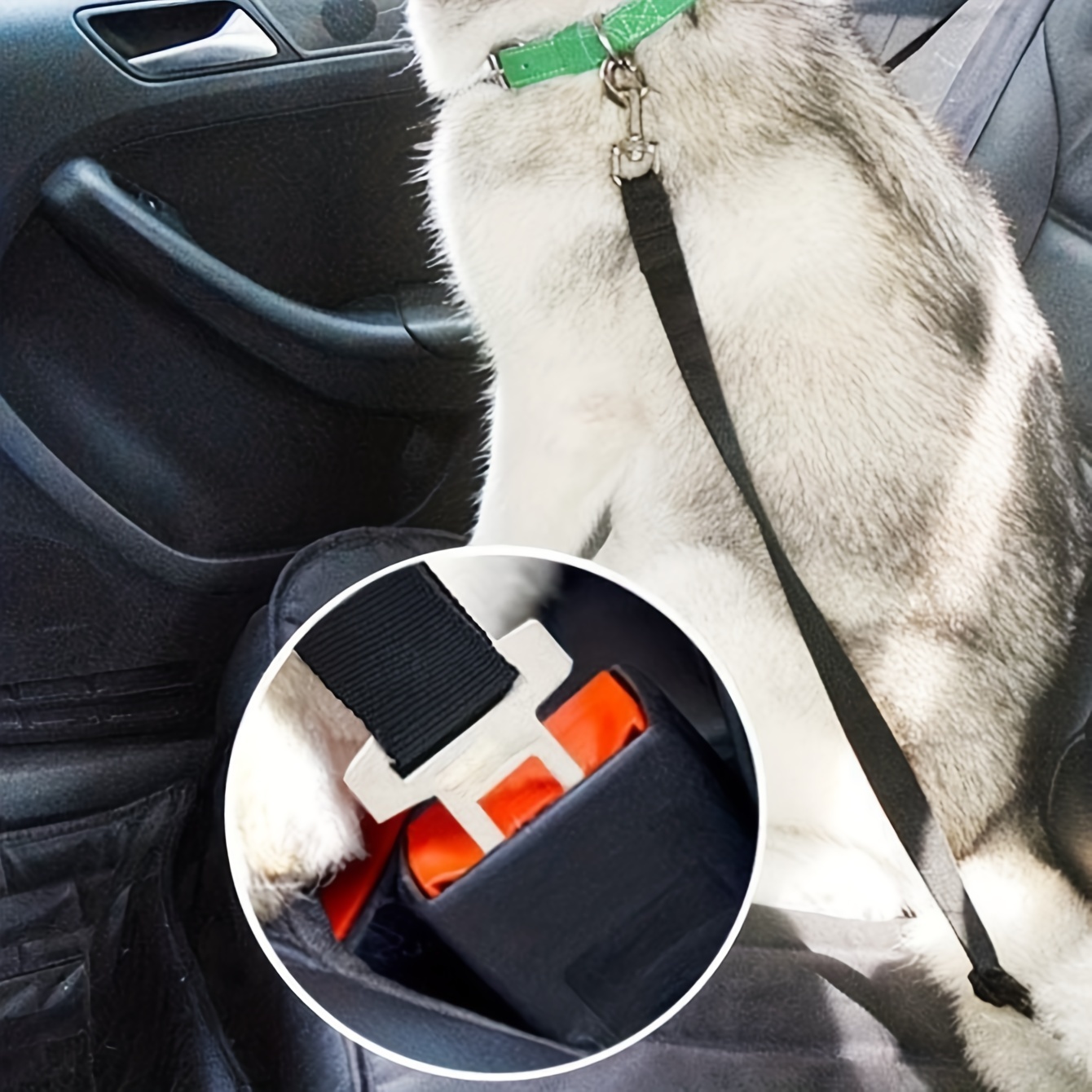 Ceinture de sécurité auto simple pour chien – Charlotte