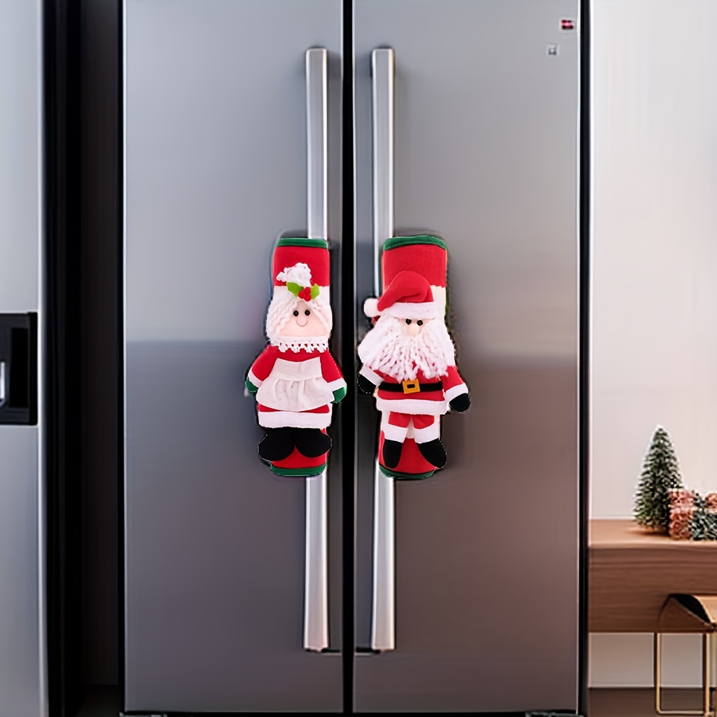 3-Piece Snowman Refrigerator Door & Oven Handle Appliance Covers