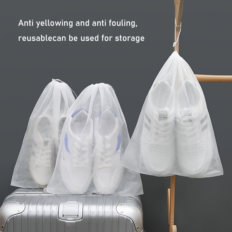 Housses de protection imperméables pour bottes de chaussures, fermeture  éclair portable, housses anti-poussière, sacs de