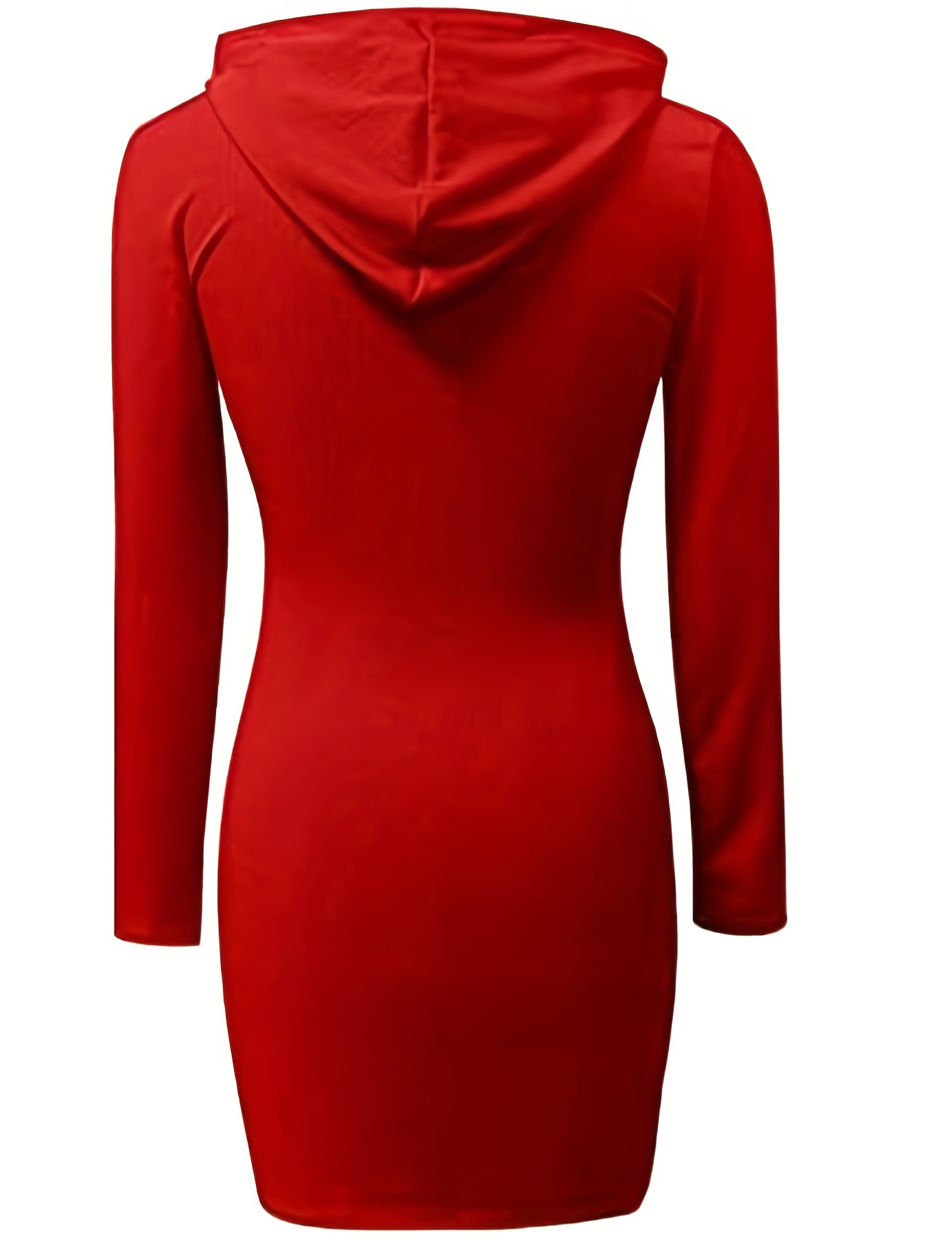 Hooded hotsell red dress