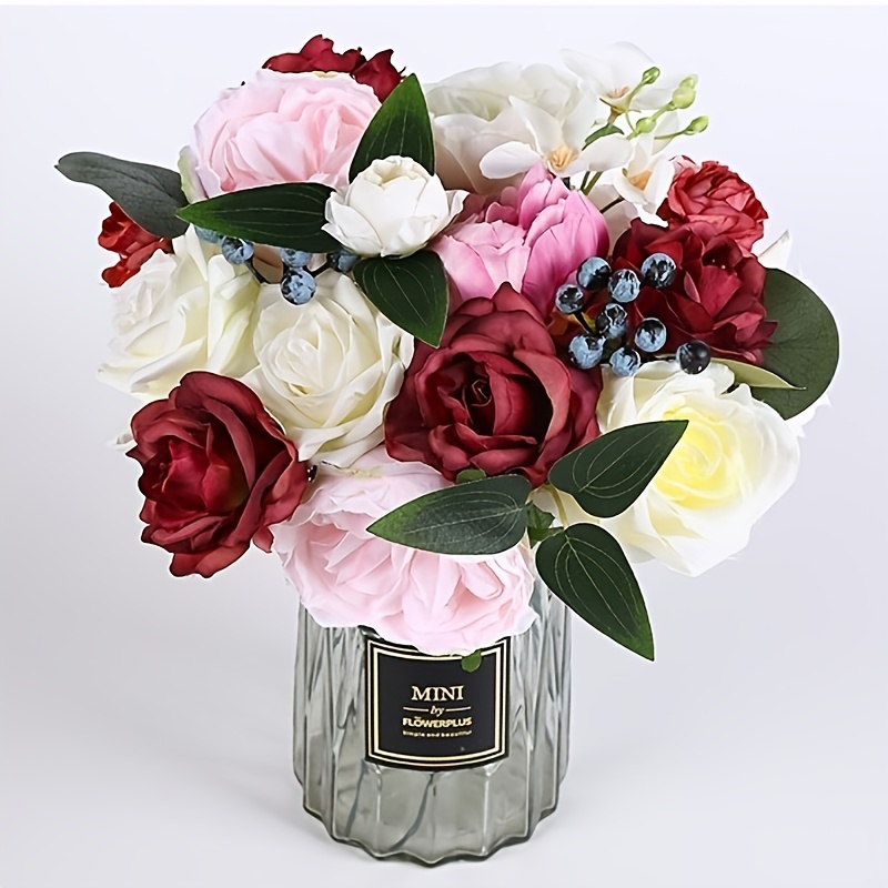 Artificial Flowers Box Set DIY Bouquets Centerpieces Faux Flowers