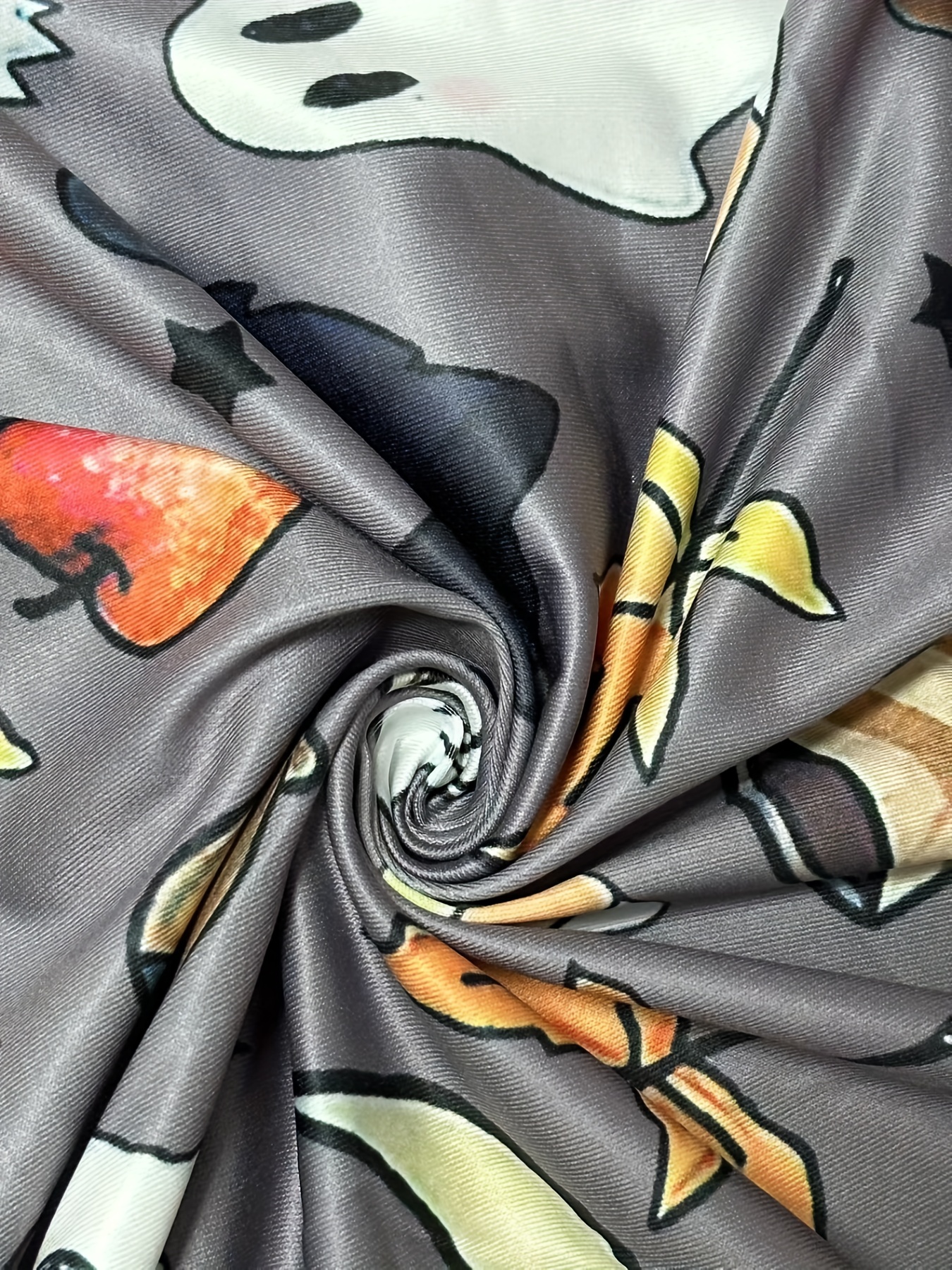 Halloween Cardigan Women's Open Front Graphic Print Long Sleeve