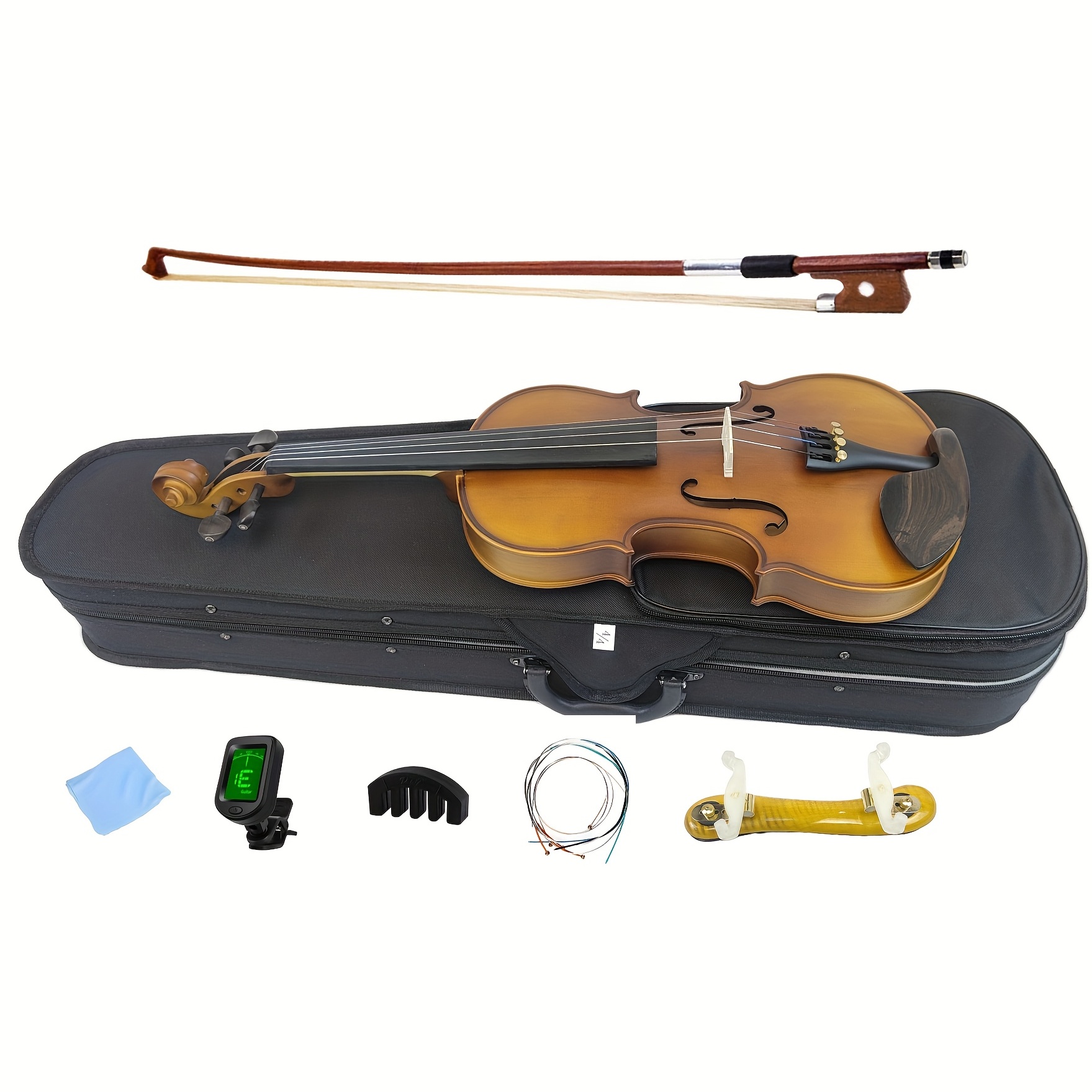 Beginners!　Set　Premium　Adult　For　Perfect　Solid　Violin　Wood　Temu