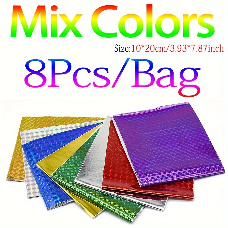 Bag Holographic Adhesive Film Sticker Flash Tape Lure Diy - Temu