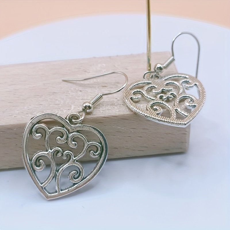 Heart shaped Earrings For Men Valentine's Day - Temu