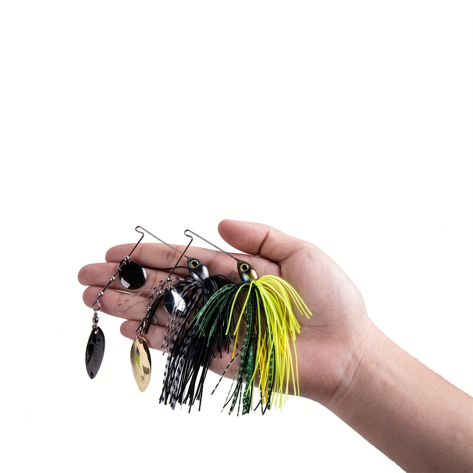 Bass Fishing Spinner Baits Lure Kit Hard Metal Spinnerbait Buzzbait  Swimbaits Fishing Jig Lure Set for Bass Trout, 6/9Pcs Mix Colors, Spinners  & Spinnerbaits -  Canada