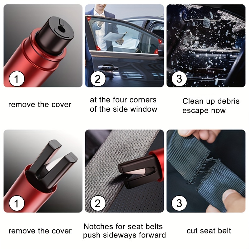Car Safety Hammer Window Breaker Emergency Escape Safety Tool Life-Saving  Portable Seat Belt Cutter Car Break Glass Rescue Tool