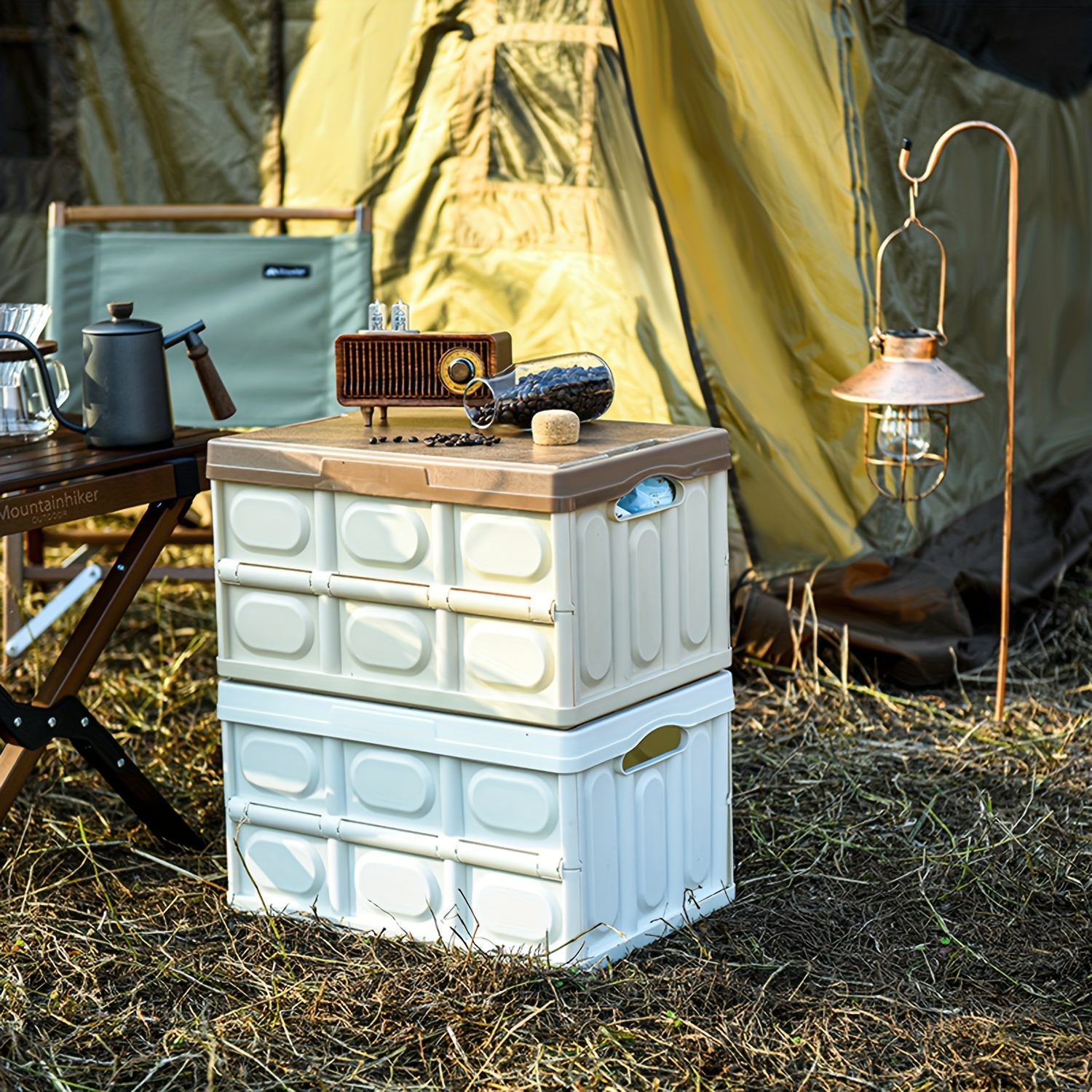 1 Stück Faltbare Aufbewahrungsbox Camping aufbewahrungsbox - Temu