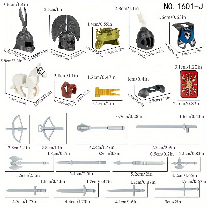 Medieval Knights Weapon Equipment Bag Accessories Parts - Temu