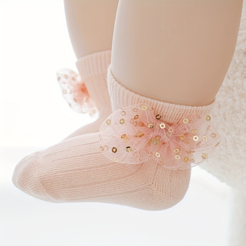 Infant Girls Lace Socks - Temu Canada