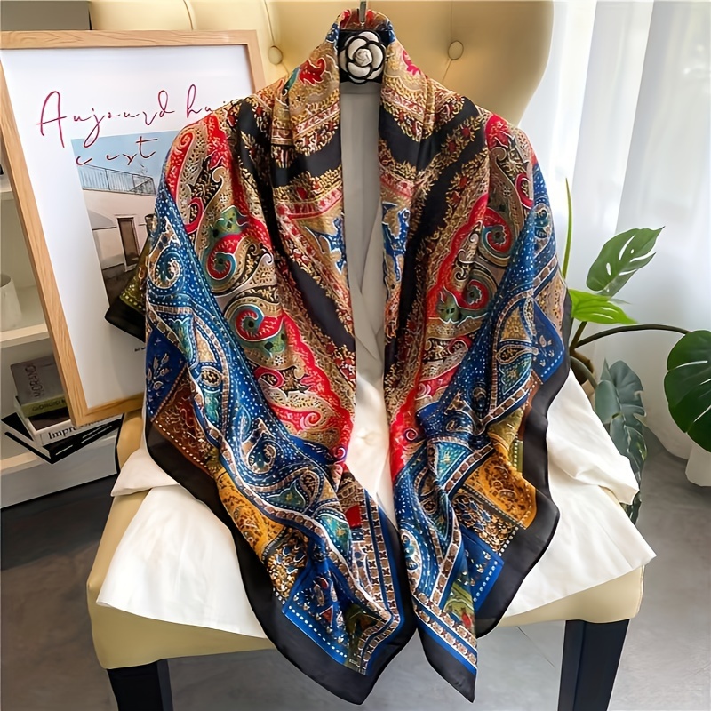 2024 NEW Cashmere Wool Silk Scarf 140 Designer Square Herm Large Foulard  Pashmina Shawls for Women Paris Cape Hijabs Accessory