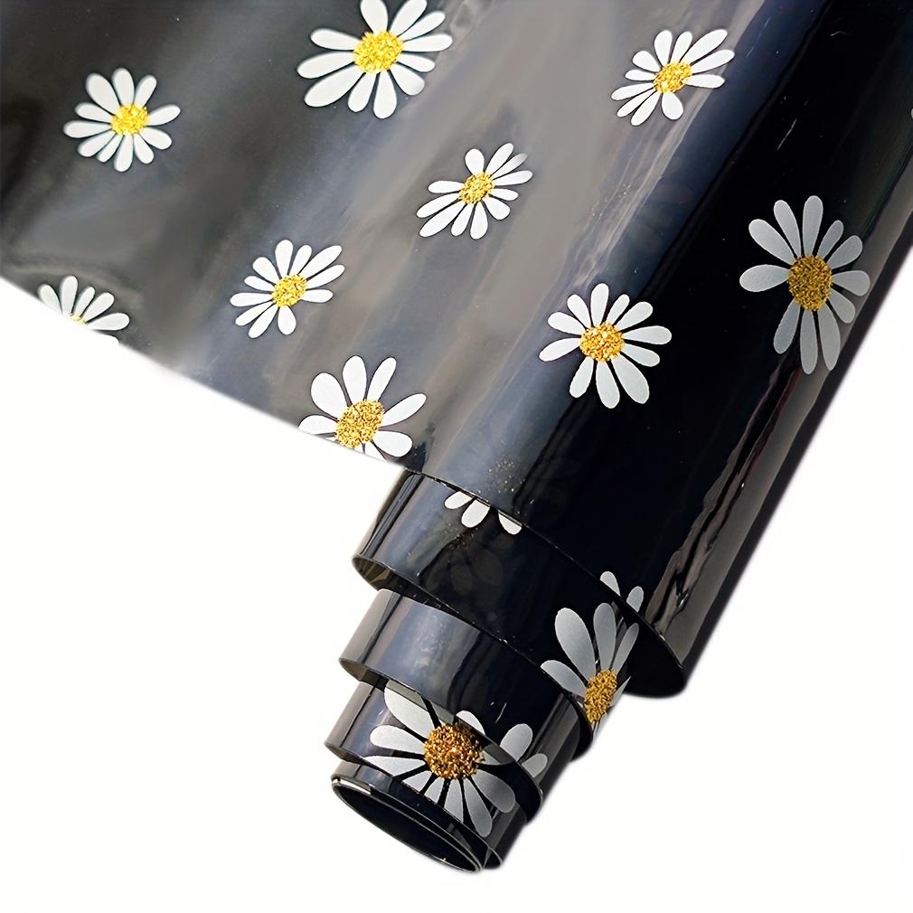 Daisy Patterns - Pattern Vinyl, Faux Leather