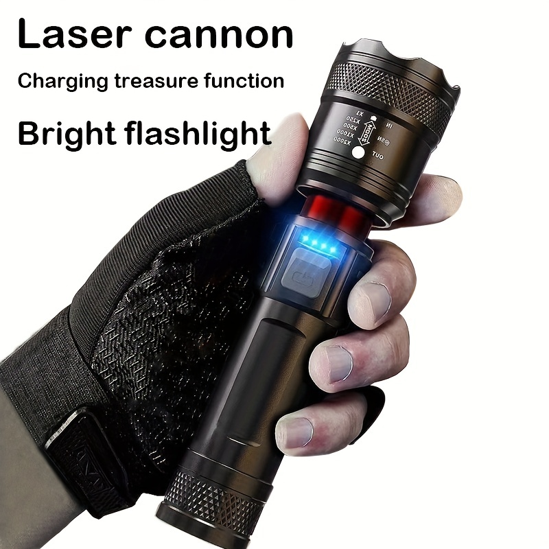 Waterproof Usb Rechargeable Flashlight With 3 Modes Perfect For Fishing  Camping And Patrols - Sports & Outdoors - Temu