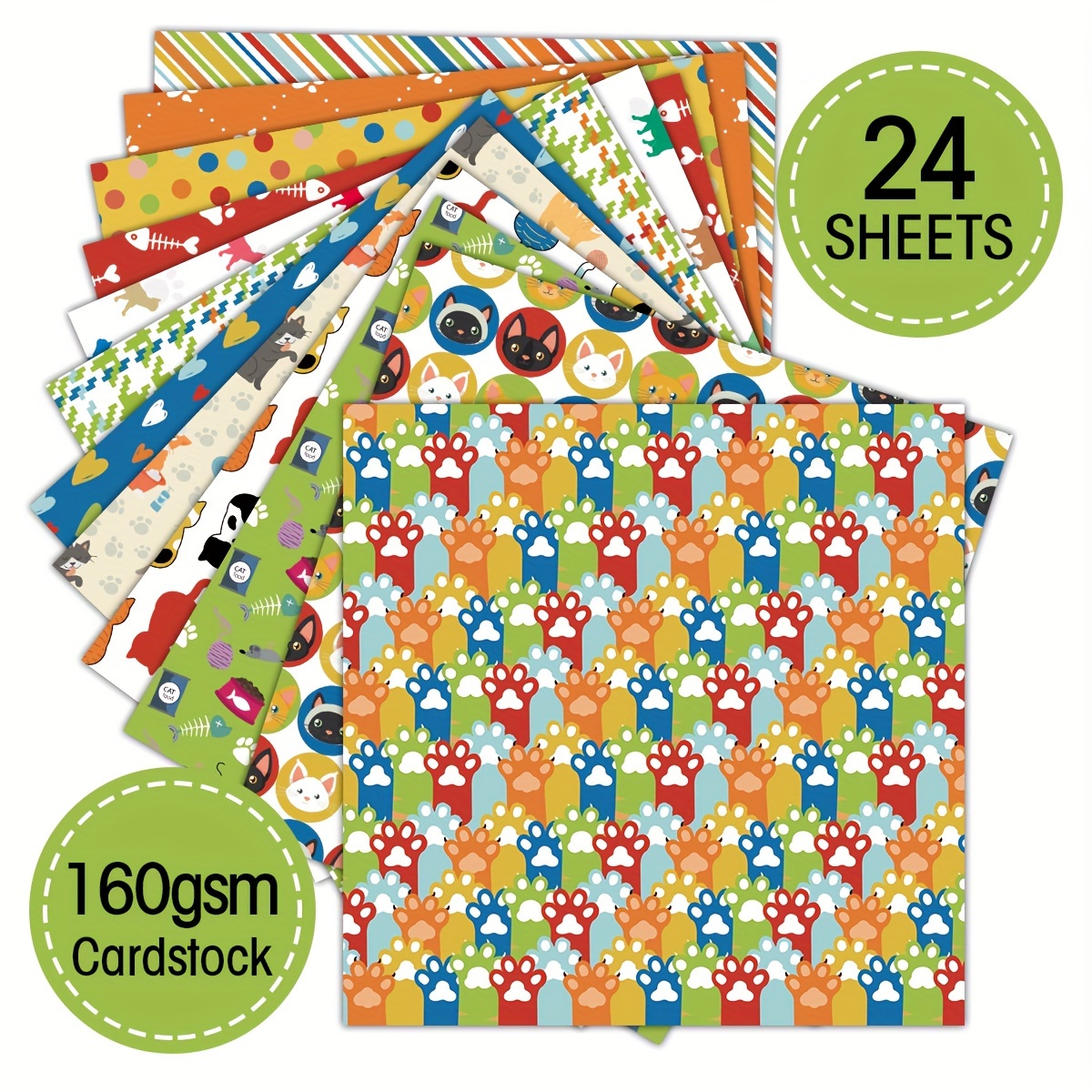 Colored Paper Pad 6x6 Dotted Pattern Scrapbook Single sided - Temu Germany