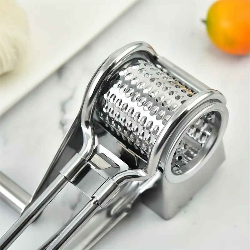 Reusable Cheese Grater With Handle - Manual Rotary Cheese Grater