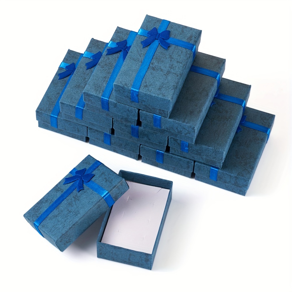 12個の長方形の紙製ジュエリーギフトボックス バレンタインデー