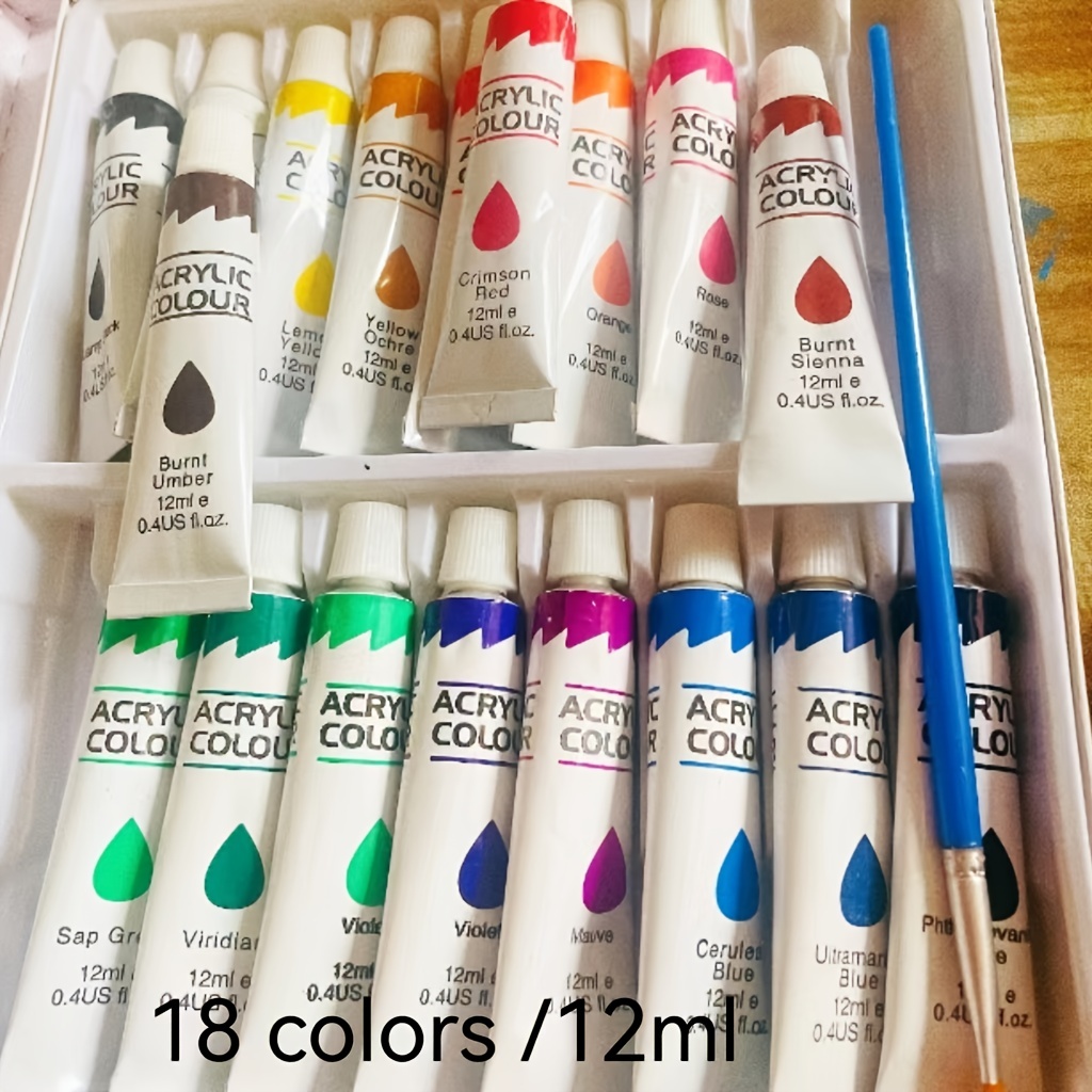 18 Colors Acrylic Pen For Handcraft Diy Painting perfect For - Temu