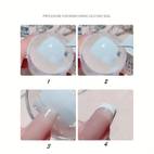 transparent nail art stamping kit french nail design for manicure plate stamp polish two sides stamper scraper