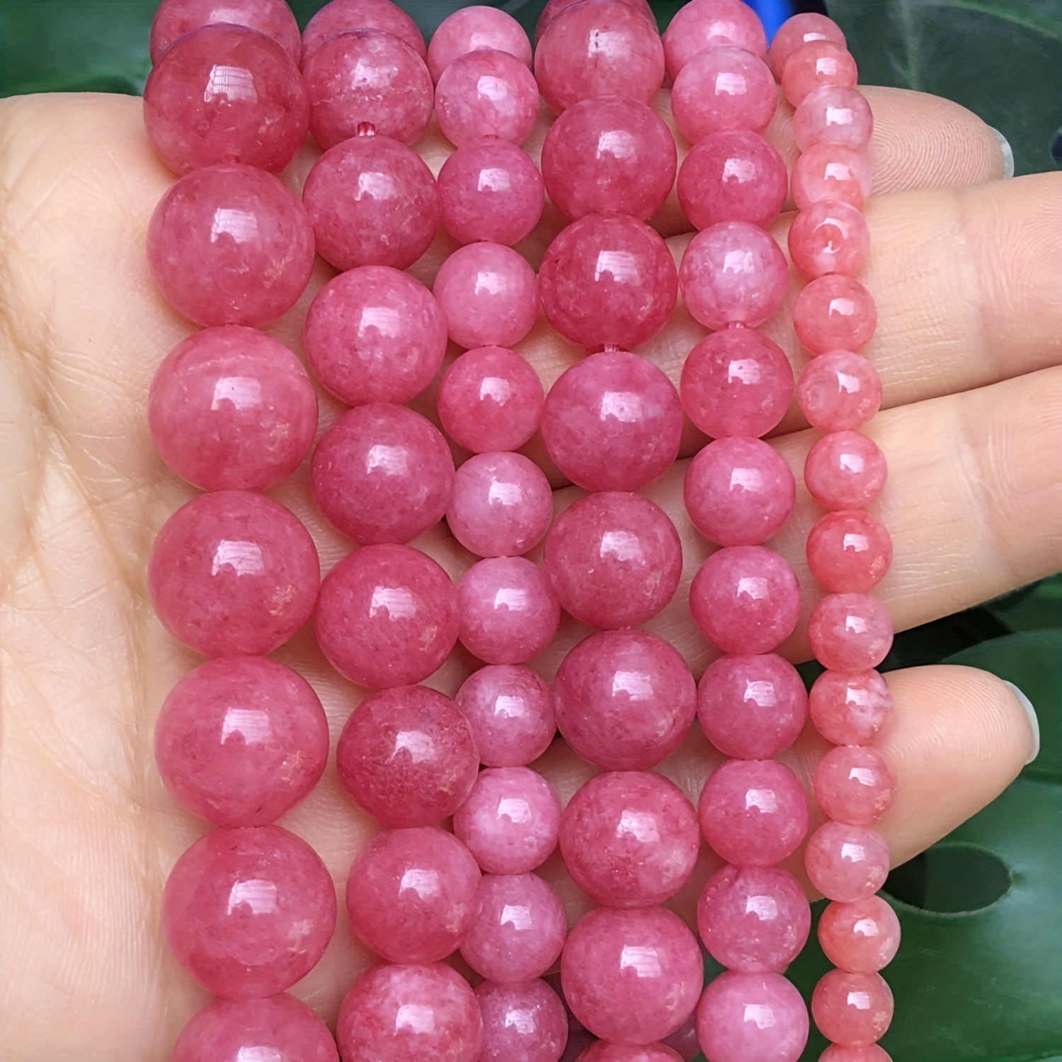 

Natural Stone Red Rhodochrosite Beads 15in Strand 6/8/10/12mm Smooth Round Loose Spacer Beads Fashion For Bracelet Necklace Jewelry Making Diy Accessories